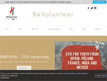 Tablet Screenshot of bevolunteer.net